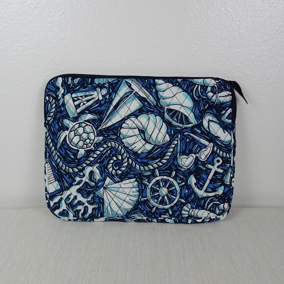 VERA BRADLEY Laptop Sleeve Case Factory Style SHORE ENOUGH Beach Coastal NWT $59 - Picture 3 of 9